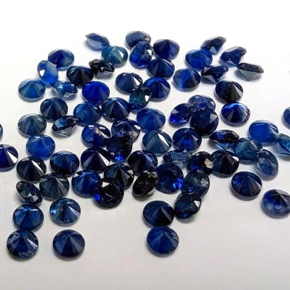 Genuine Blue Sapphire 2.5Ct Total 1.8Mm